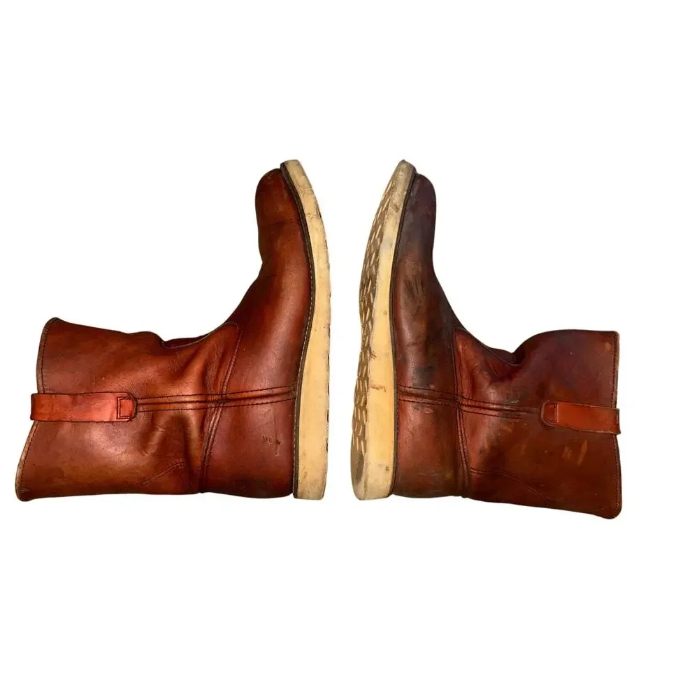 Vintage Red Wing Irish Setter Made in the USA Pull On Leather Work Boots -Sz 13D